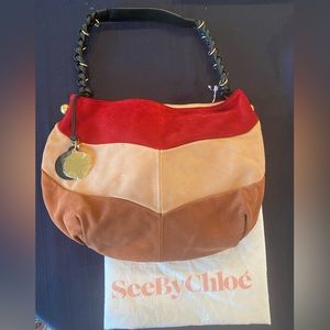 New See by Chloe Suede Handbag Ret. $550